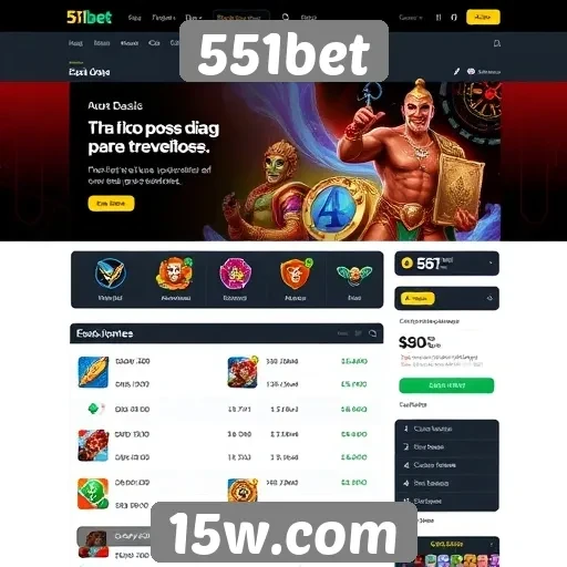 Interface do usuário no site 551bet é intuitiva